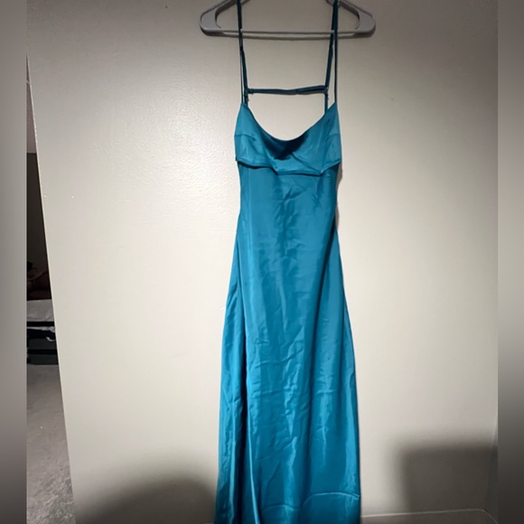 Dresses & Skirts - Blue cocktail dress, ankle length brand new never worn